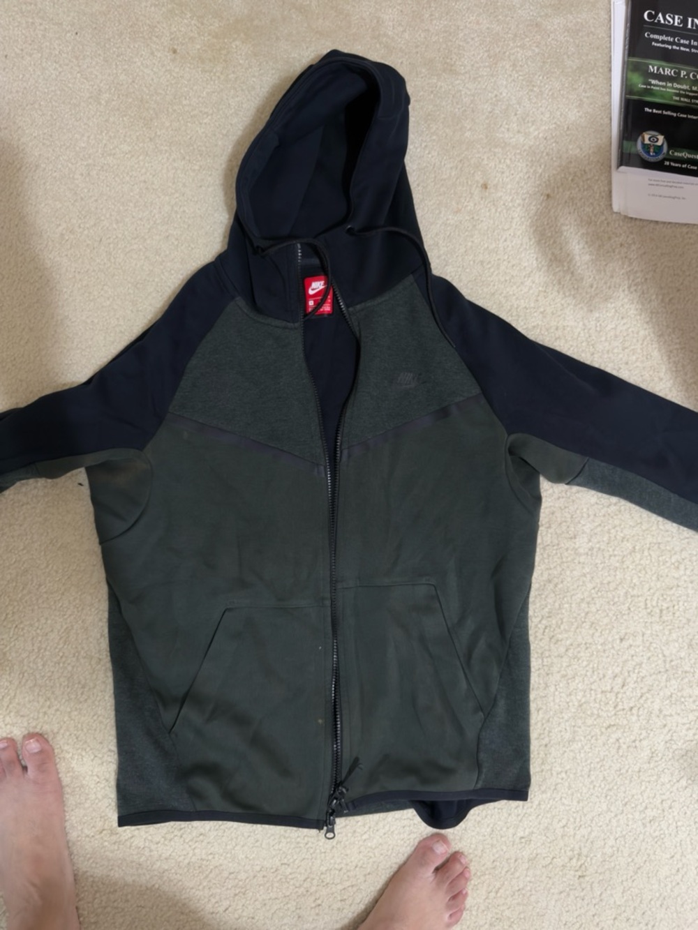 MENS NIKE TECH FLEECE HOODIE - MEDIUM